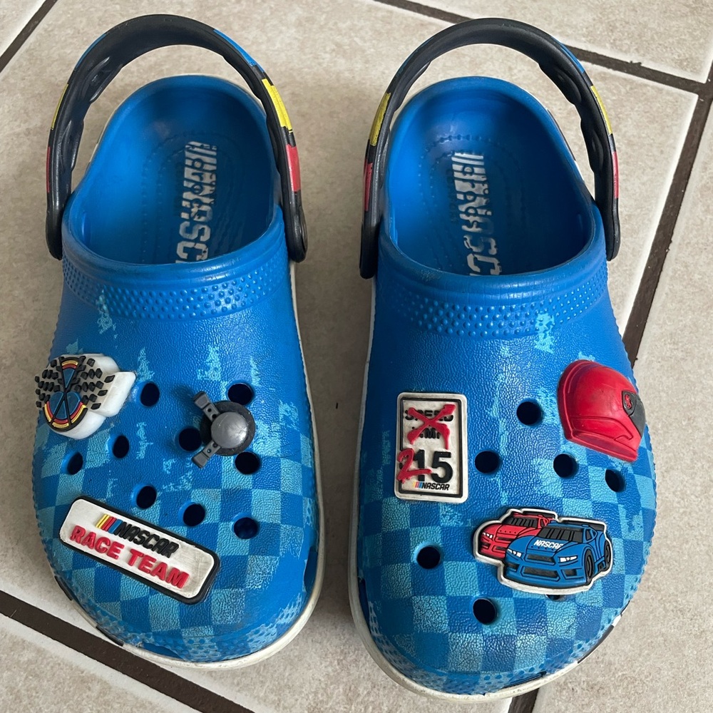 Kids nascar crocs